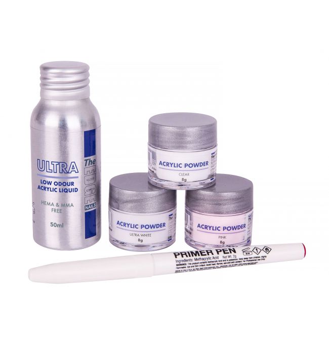 low odour acrylic liquid powder trial pack